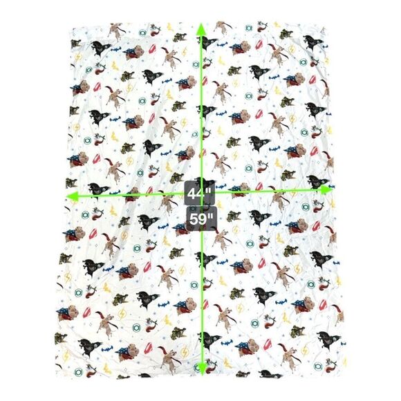DC League Of SuperPets Kids Bedding Set Toddler Crib Quilt Pillowcase Flat Sheet - Picture 3 of 16